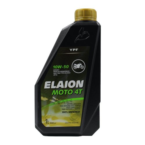 Elaion Moto 4T 10W-50 1 litro Caja 12u Ypf