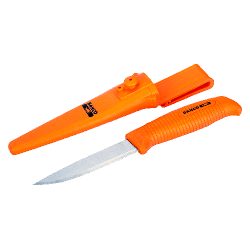 Cuchillo Multiproposito Para Artesano Con Mango De Un Componente Y Funda Con Boton Doble - Bahco