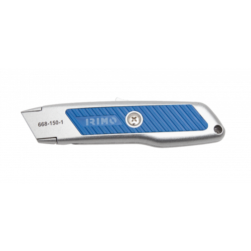 Cúter de hoja trapezoidal con sistema de seguridad 668-150-1 Irimo