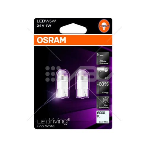 Led 24V-1W-Wb5W Dp 2824CW Osram