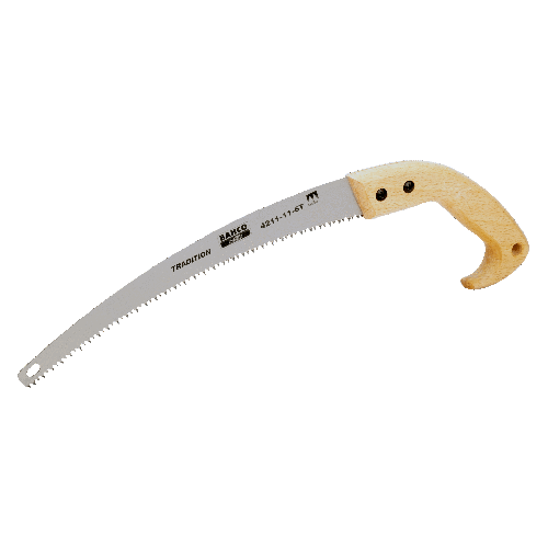 Serrucho De Poda Manual Reafilable Con Punta Endurecida Y Mango De Madera 6 Tpi 11 Bahco