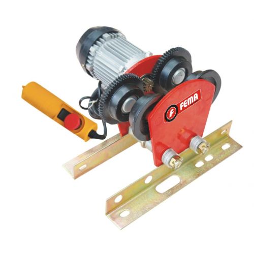 Carro Traslación Eléctrico 1000 Kg 16Mt/Min 500W Ruedas