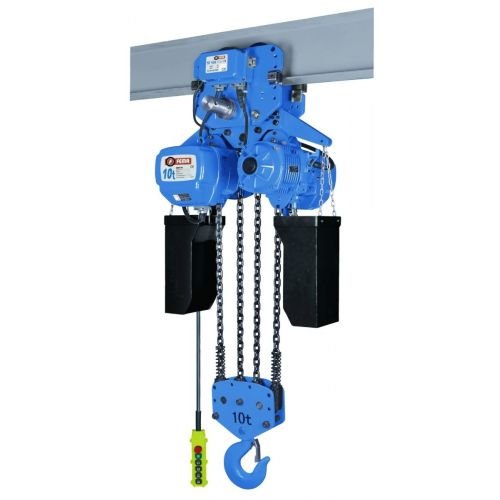 Aparejo 10tn - 9m cadena - 380v - c/traslación eléctrica - control 24v