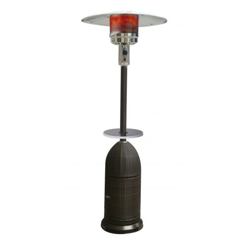 Calefactor Para Exterior Fema Gas Garrafa 10Kg C/Ruedas - Negro