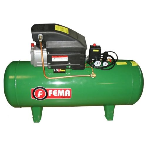 Compresor Fema 2.5hp - 120 Lt. -220V C/Ruedas