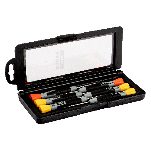 Juego De Destornilladores Phillips Planos Con Agarre De Precision 1 1 8Mm Ph00 Ph0  6 Piezas  Bahco
