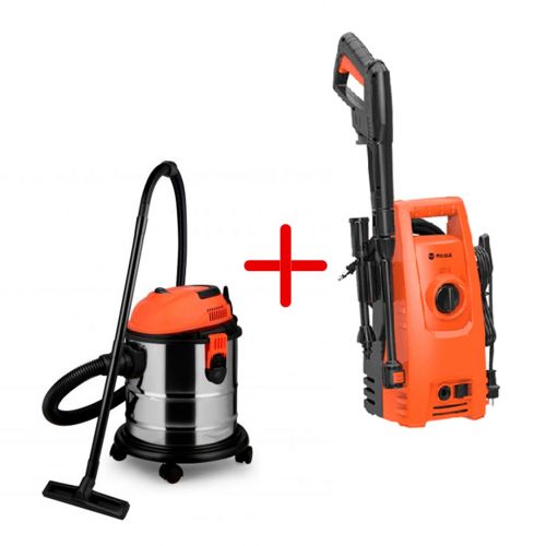 Combo Aspiradora Fema 20Lts 1200w + Hidrolavadora Niwa 1400w