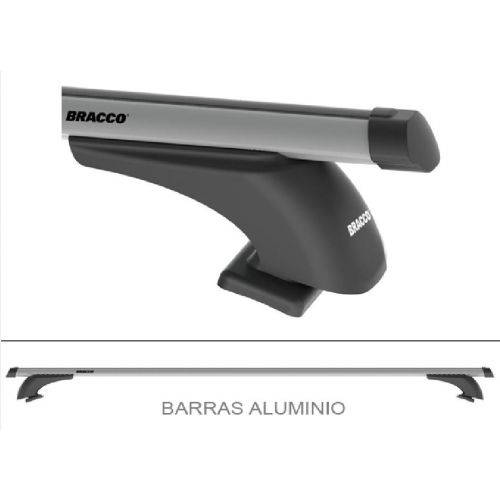 Juego Barras De Aluminio Oval Largo 103 Cm Bracco