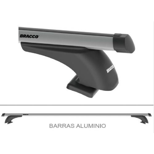 Juego Barras De Aluminio Oval Largo 109 Cm Bracco