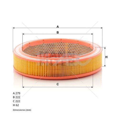 Filtro Aire Gac/Car. (Ue5) C28522 Mann