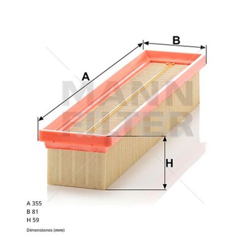 Filtro Aire Renault Clio Ii (Ue10) C3366 Mann