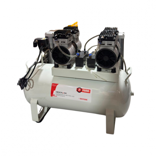 Compresor Fema Odontológico 65 Litros Con Filtros 