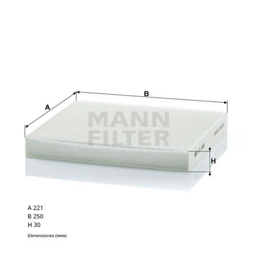Filtro Habitaculo Hyundai Sta Fe (Ue5) CU2362 Mann