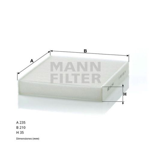 Filtro Habitaculo Ford Focus 1.8 Tdci Ue5 CU2440 Mann