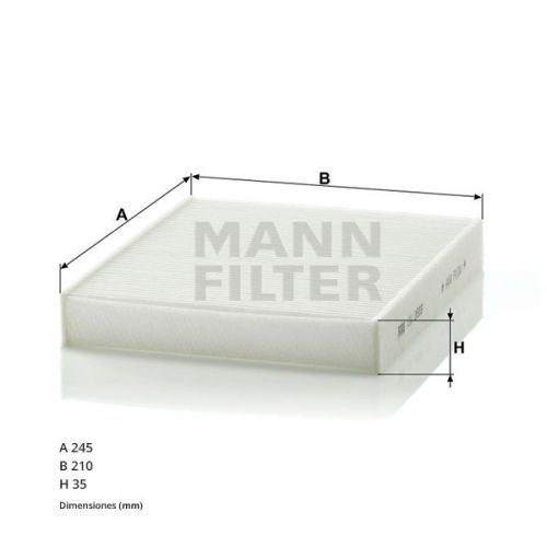 Filtro Habitaculo. Ford Mondeo, S-Max CU2559 Mann