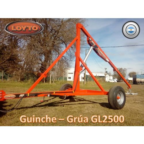 Guinche - Grua base GL2500 c/brazo EXTEN y llantas  duales 16 (sin cubiertas)