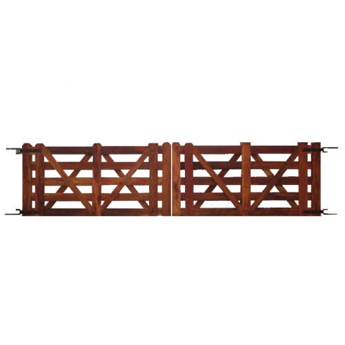 Tranquera Art 6 Con Diagonales Dobles 5 Parantes 