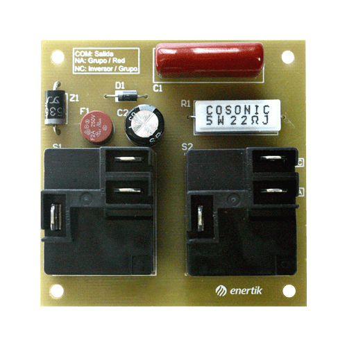 Relé de Transferencia (by-pass) 220Vca 10A – 2200VA