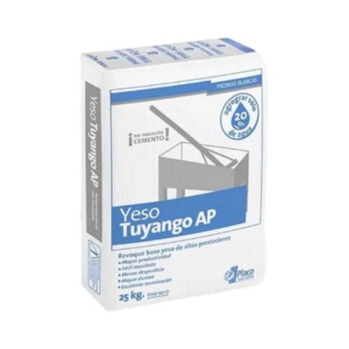 Bolsa Yeso En Polvo Tuyango Ap Para Interiores X25 Kg