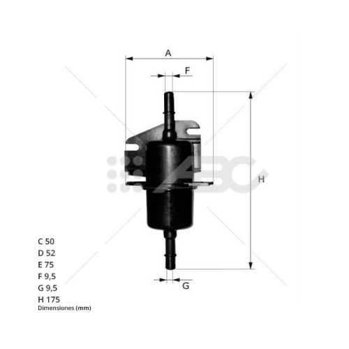 Filtro Combustible Palio/Siena  (Ue12) WF10307 Wix