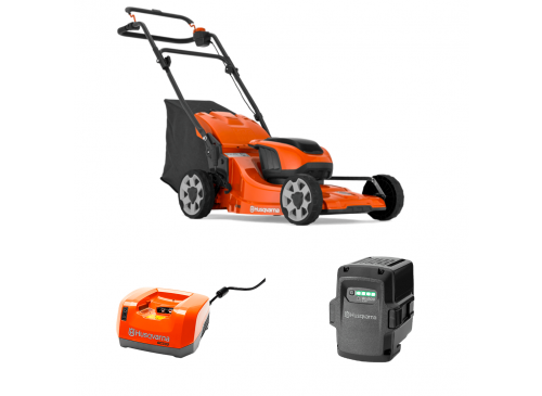 Cortacésped a batería Husqvarna LC142i + Cargador QC330 + Batería BLI200