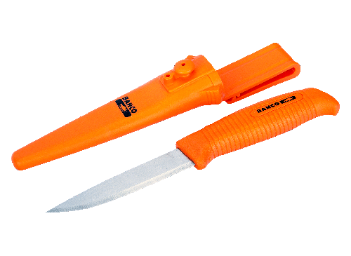 Cuchillo Multiproposito Para Artesano Con Mango De Un Componente Y Funda Con Boton Doble - Bahco