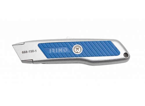 Cúter de hoja trapezoidal con sistema de seguridad 668-150-1 Irimo
