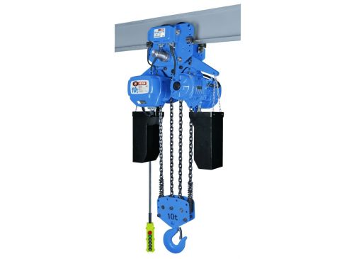 Aparejo 10tn - 9m cadena - 380v - c/traslación eléctrica - control 24v