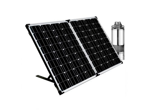 Kit Electrobomba Sumergible 4” 24v 120w + Panel Solar