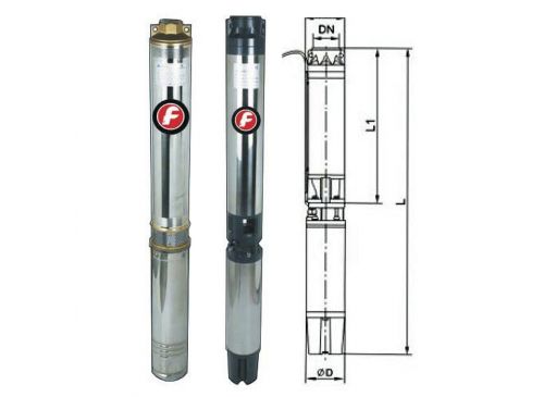 Electrobomba Sumergible Agua 4 Pulgadas 7,5hp 380v 5,5kw
