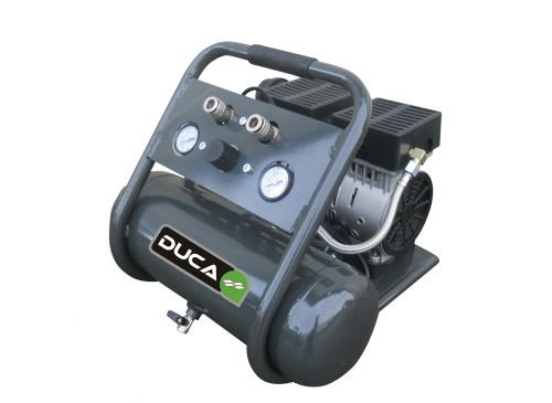 Compresor Carter Seco 6lts 1hp Duca Tanque Acero 2 Salidas