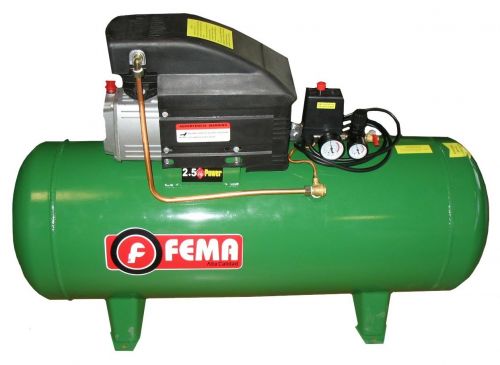 Compresor Fema 2.5HP X 100Lt. 220V. 4 Patas