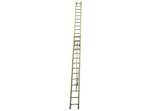 Escalera Extensible Fibra De Vidrio 2x14 Peldaños 436/772 Cm