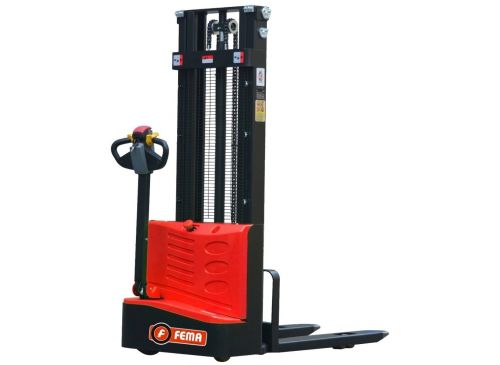 Apilador Transpalet Eléctrico 1000Kg - Altura 3 Mts - Doble Mástil