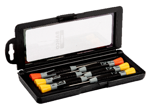 Juego De Destornilladores Phillips Planos Con Agarre De Precision 1 1 8Mm Ph00 Ph0  6 Piezas  Bahco