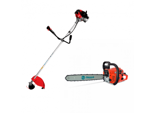Promo Motosierra Niwa Modelo CNW45 + Desmalezadora Niwa DNW52