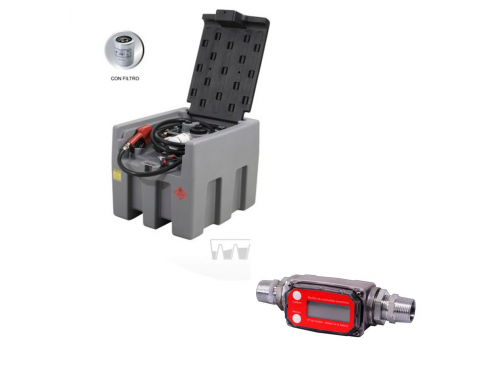 Promo Tanque 200 Litros C/Kit Surtidor y Filtro Para Diesel 12v + Cuenta Litros Electrónico de Regalo