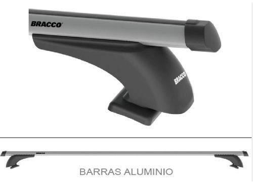 Juego Barras De Aluminio Oval Largo 115 Cm Bracco