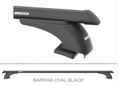 Juego De Barras Oval De 99Cm Con Agujeros Fijacion Bracco