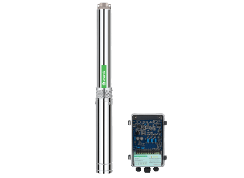 Bomba Solar Sumergible 4” Centrífuga - Q máx.: 2.5m³/h – Alt. máx.: 70m – 48V 500W