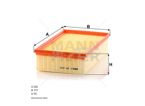 Filtro Aire Audi A3 Vw Golf (Ue3) C30005 Mann