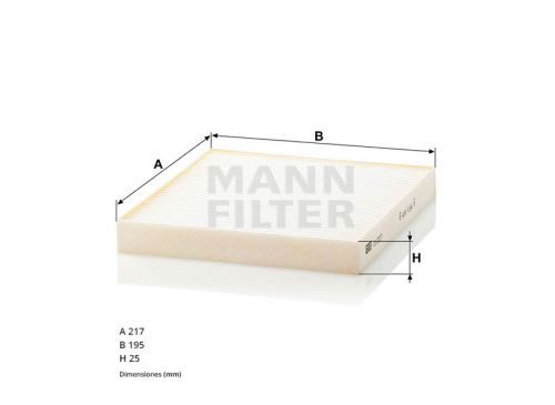 Filtro Habitaculo Dodge Journey (Ue5) CU2227 Mann