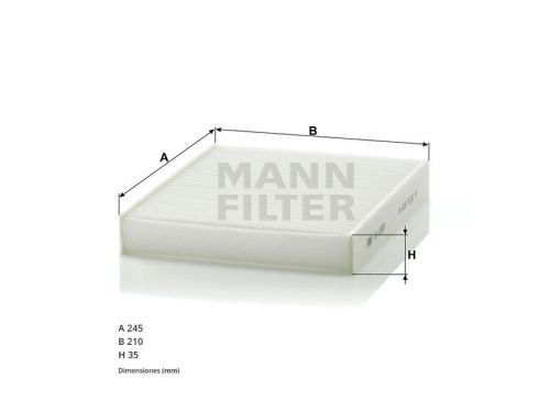 Filtro Habitaculo. Ford Mondeo, S-Max CU2559 Mann