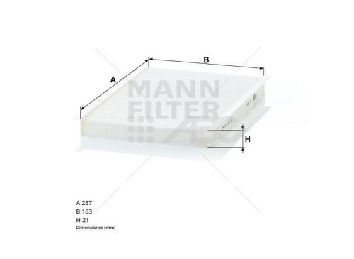 Filtro Habitaculo Fiat Ra Cu2644 (Ue1) CU2629 Mann