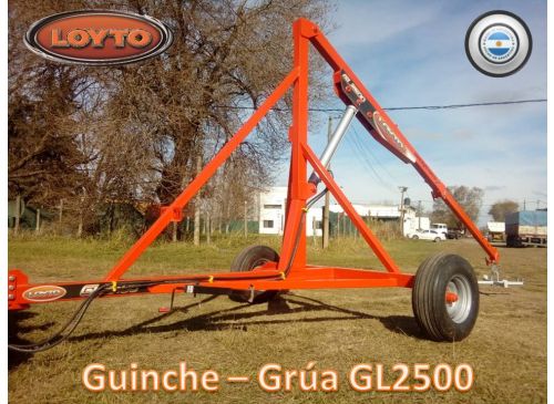 Guinche - Grúa  FULL GL 2500 c/GIRO EXTEN c/llantas duales 16 (sin cubiertas)