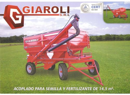 Acoplado Tolva Para Semilla Y Fertilizante Linea B 14 m3