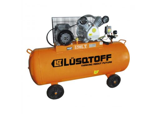 Compresor de Aire - 150 Lts - 3 Hp - A Correa Bicilíndrico LC-30150T Lusqtoff