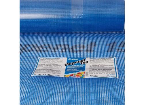 Malla fibra de vidrio 4 x 4,5 resistente Mapenet-150 Rollo 50 x 1Mts