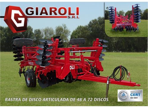 Rastras De Discos Articulada (160-100) 72x24"