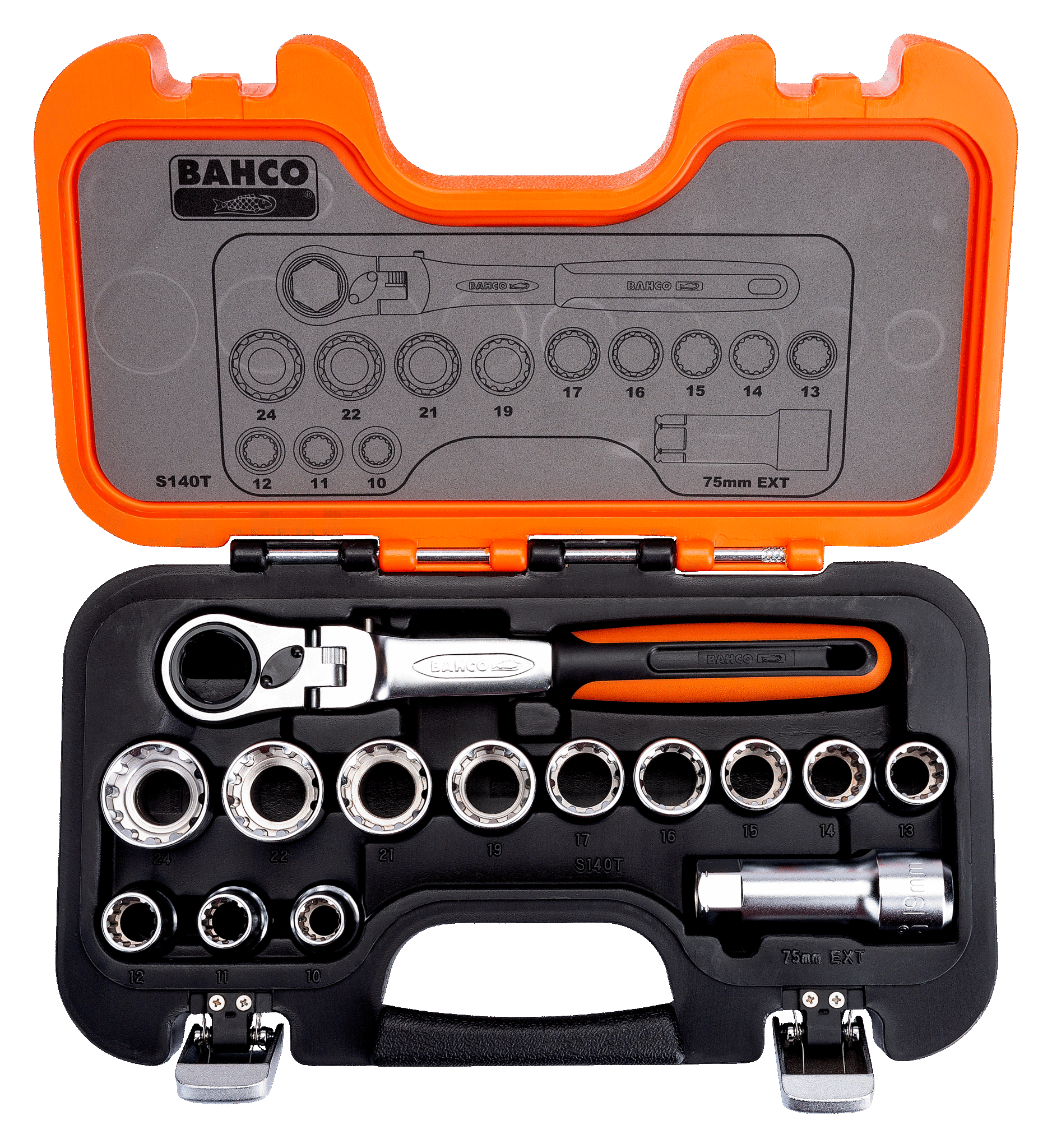 Kit Vasini Passanti Con Cricchetto E Estensioni - Set Utensili S140T - Foto 2